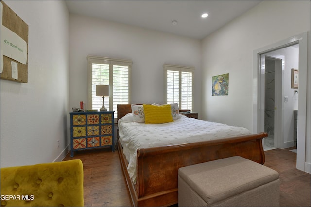4490 Shadow Willow Dr, El Paso, TX 79922 - bedroom with wood finished floors, baseboards, and recessed lighting