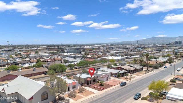 2312 Grant Ave, El Paso, TX 79930 - aerial view of residential area featuring a mountainous background