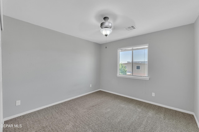 14378 N Cave Dr, El Paso, TX 79938 - carpeted empty room featuring a ceiling fan and baseboards