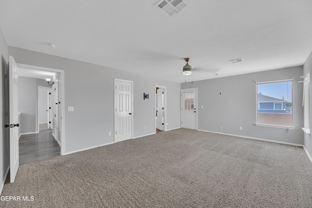 14378 N Cave Dr, El Paso, TX 79938 - carpeted empty room featuring baseboards and ceiling fan