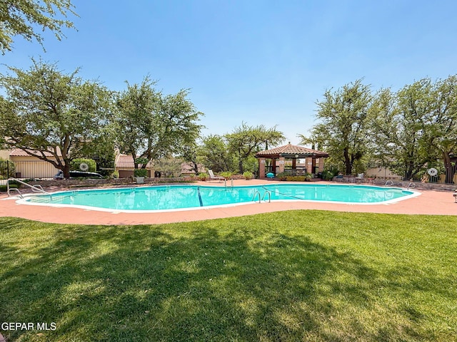 6006 Balcones Ct Unit 19, El Paso, TX 79912 - community pool featuring a gazebo