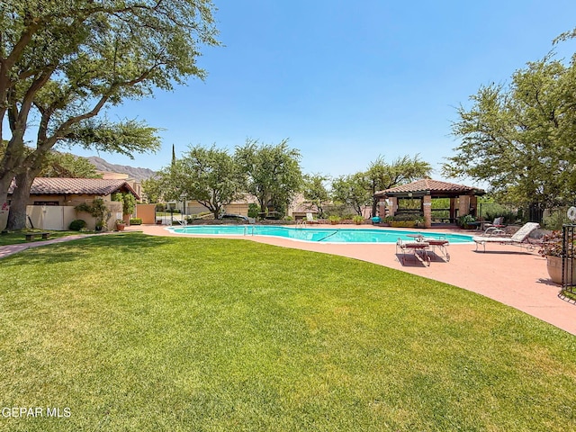 6006 Balcones Ct Unit 19, El Paso, TX 79912 - community pool with a gazebo and a patio