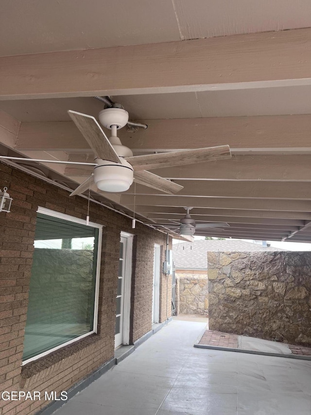 318 Olivia Cir, El Paso, TX 79912 - view of patio featuring ceiling fan