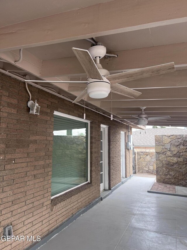 318 Olivia Cir, El Paso, TX 79912 - view of patio / terrace featuring ceiling fan