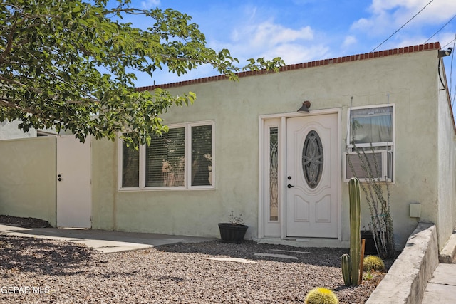 3100 Wheeling Ave, El Paso, TX 79930 - doorway to property with stucco siding