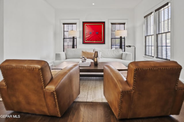 3100 Wheeling Ave, El Paso, TX 79930 - living room featuring dark wood-type flooring