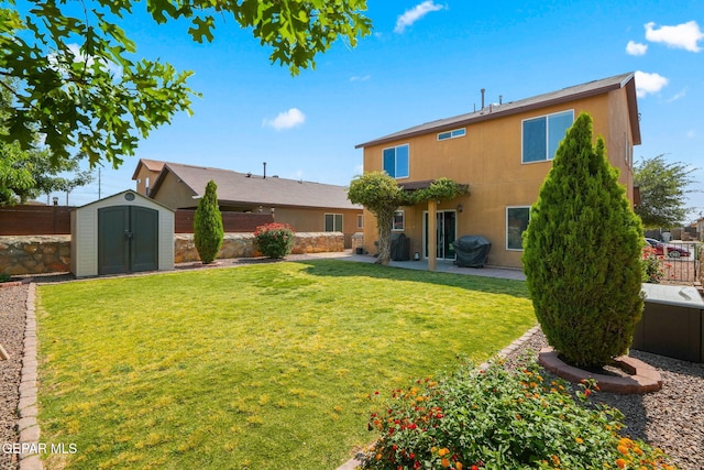 2216 Azure Point Ave, El Paso, TX 79938 - rear view of property featuring a patio and stucco siding