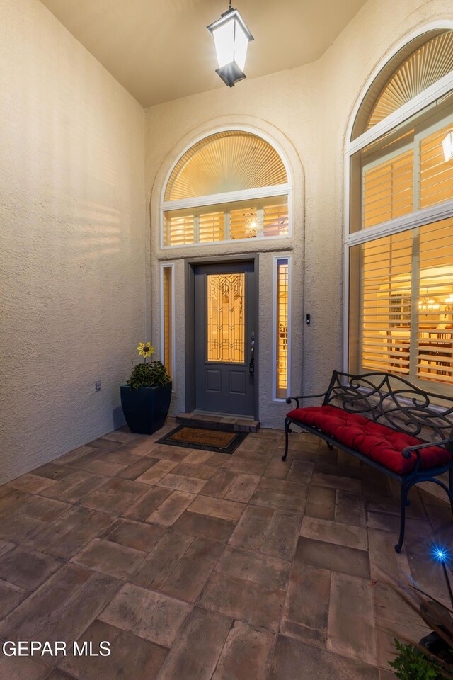 6308 Franklin Vis, El Paso, TX 79912 - property entrance featuring stucco siding