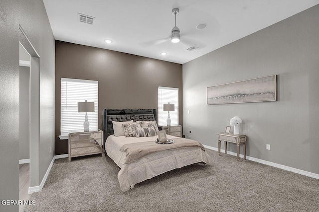 3936 Aspiration, El Paso, TX 79938 - bedroom featuring carpet, a ceiling fan, and baseboards