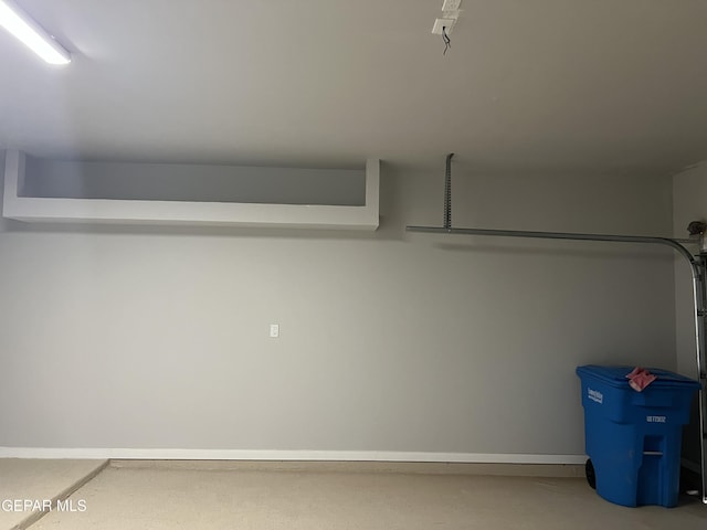 497 Plateau Dr, Socorro, TX 79927 - garage with baseboards