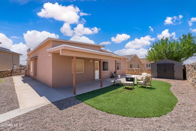 2297 Lisa Sherr St, El Paso, TX 79938 - back of house with a patio and stucco siding