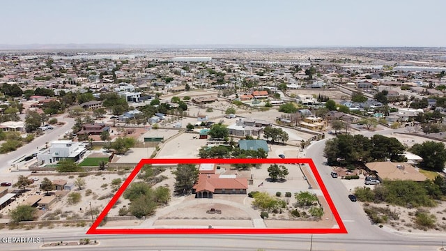 1126 Loma Verde Dr, El Paso, TX 79936 - aerial view of residential area with property parcel outlined