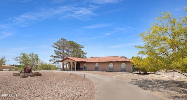1126 Loma Verde Dr, El Paso, TX 79936 - mediterranean / spanish-style home featuring a tiled roof