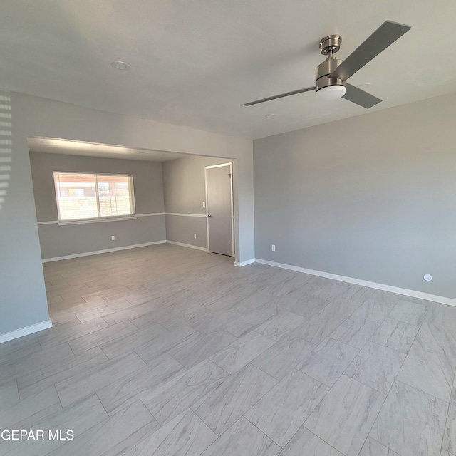 2916 Beachcomber, El Paso, TX 79936 - empty room with a ceiling fan and baseboards
