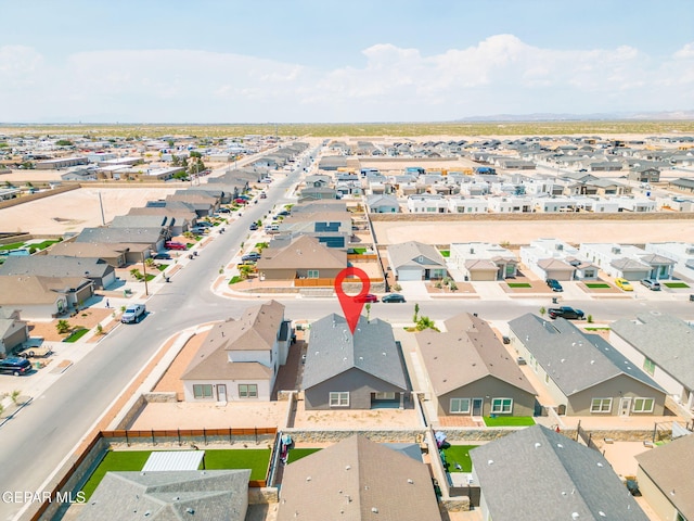13804 Sky Ranger Ave, Horizon City, TX 79928 - aerial perspective of suburban area