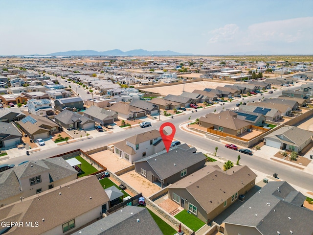 13804 Sky Ranger Ave, Horizon City, TX 79928 - aerial perspective of suburban area with a mountainous background