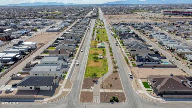 14733 Charles Foster Ave, El Paso, TX 79938 - aerial perspective of suburban area featuring mountains