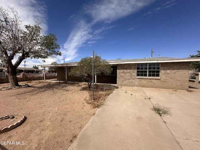 9201 Waverly Dr, El Paso, TX 79924 - view of front of house with brick siding