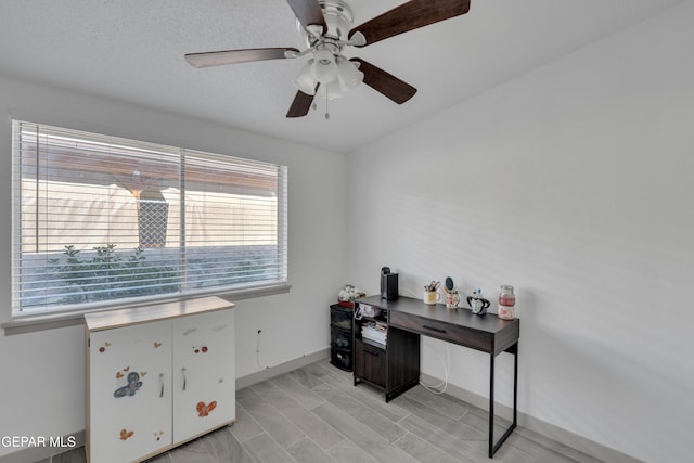 10109 Saigon Dr, El Paso, TX 79925 - office space featuring a ceiling fan and baseboards