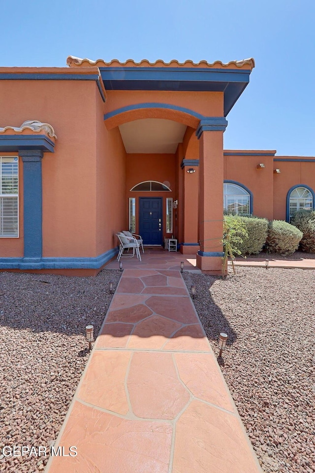904 Las Palmas Way, El Paso, TX 79912 - view of exterior entry with stucco siding