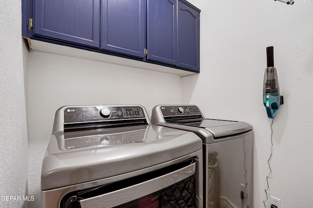 904 Las Palmas Way, El Paso, TX 79912 - laundry area with washer and dryer and cabinet space