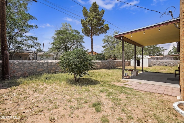 9913 Bomarc St, El Paso, TX 79924 - view of yard with a patio