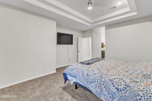 2367 Enchanted Peaks Ln, El Paso, TX 79911 - bedroom featuring carpet, a tray ceiling, and baseboards