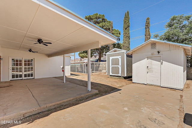 10321 Thor St, El Paso, TX 79924 - view of patio / terrace featuring ceiling fan