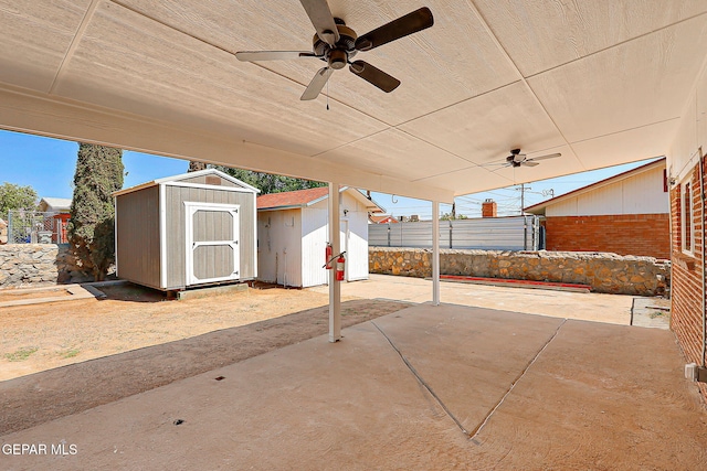 10321 Thor St, El Paso, TX 79924 - view of patio featuring a ceiling fan