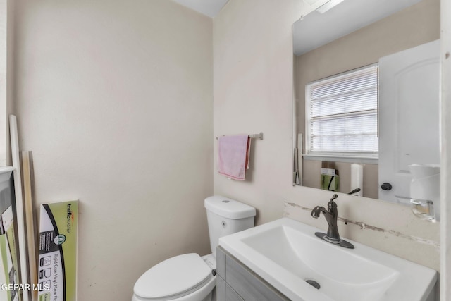 5717 Port Lavaca Dr, El Paso, TX 79924 - half bathroom with vanity and toilet