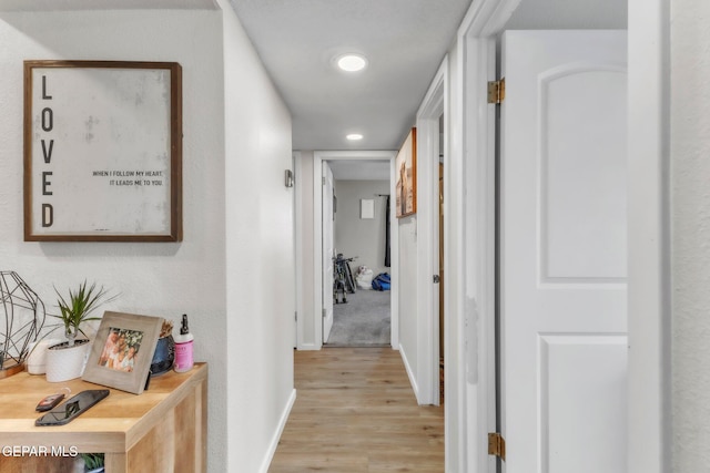 5717 Port Lavaca Dr, El Paso, TX 79924 - hall with light wood-style floors and baseboards