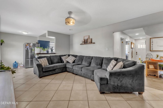 5717 Port Lavaca Dr, El Paso, TX 79924 - living room featuring light tile patterned flooring