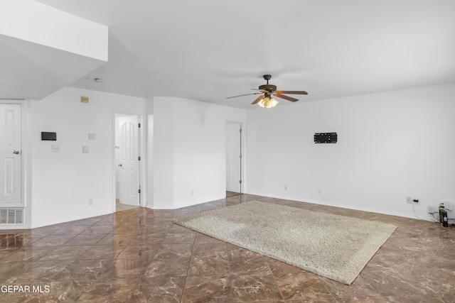1497 Dunlin Pl, El Paso, TX 79928 - empty room featuring ceiling fan and marble finish floors