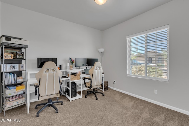 13727 Harbottle St, El Paso, TX 79928 - office featuring baseboards and carpet flooring