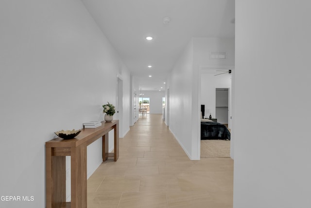 13873 Madero Ave, Horizon City, TX 79928 - hallway with recessed lighting and baseboards