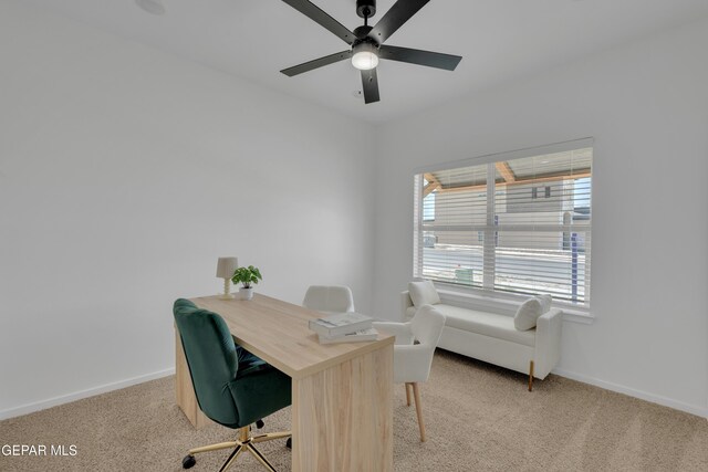 13873 Madero Ave, Horizon City, TX 79928 - office space with light colored carpet and ceiling fan