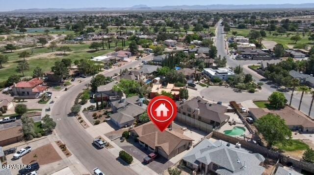 16006 Darley Dr, Horizon City, TX 79928 - aerial perspective of suburban area