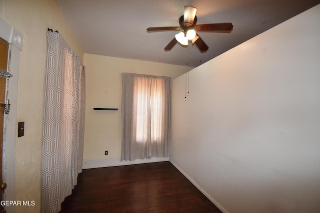 3608 Douglas Ave, El Paso, TX 79903 - empty room with wood finished floors, baseboards, and a ceiling fan