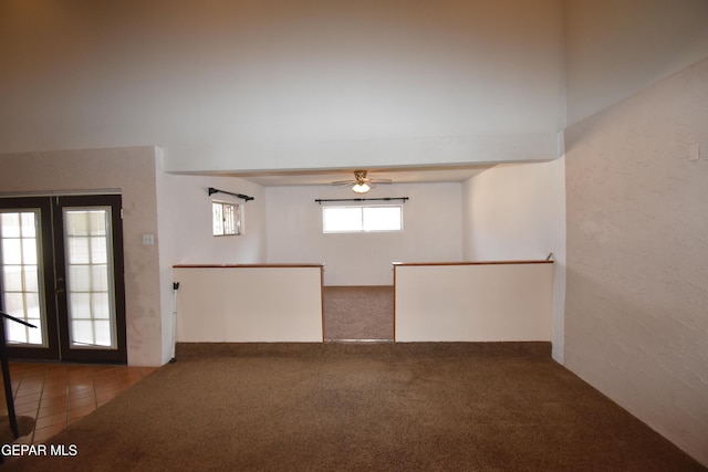 3608 Douglas Ave, El Paso, TX 79903 - carpeted empty room featuring a ceiling fan