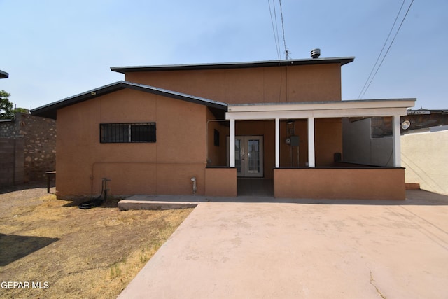 3608 Douglas Ave, El Paso, TX 79903 - view of front of home with french doors and stucco siding