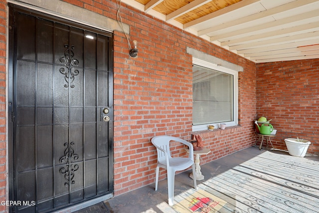 816 Ellis St, El Paso, TX 79903 - doorway to property with brick siding