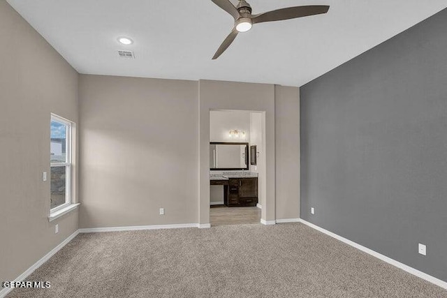 3928 Aspiration, El Paso, TX 79934 - empty room featuring ceiling fan, carpet, and baseboards