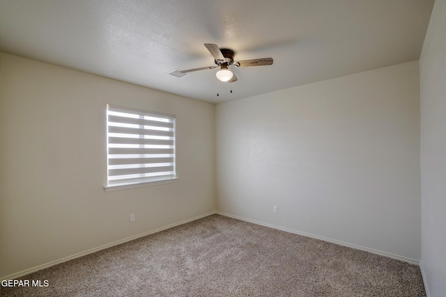 7044 Eagle Nest Ct, El Paso, TX 79934 - empty room with a ceiling fan, carpet flooring, and baseboards