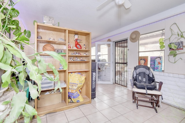 11625 Soberana Ln Unit A & B, El Paso, TX 79936 - interior space featuring a ceiling fan and tile patterned floors