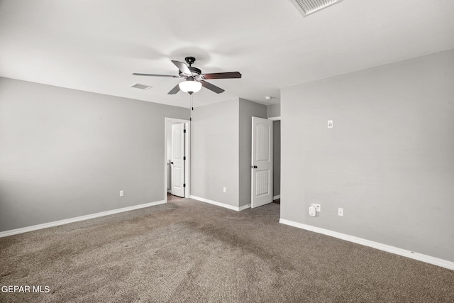 13519 Hazlewood St, El Paso, TX 79928 - carpeted spare room with ceiling fan and baseboards