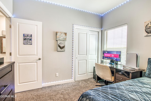 12826 Osmotherly Ave, El Paso, TX 79928 - carpeted bedroom featuring a closet and baseboards