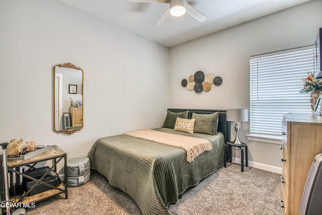 12826 Osmotherly Ave, El Paso, TX 79928 - carpeted bedroom featuring baseboards and a ceiling fan