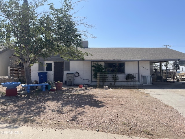 5608 Paraguay Ct, El Paso, TX 79903 - view of front facade with a shingled roof