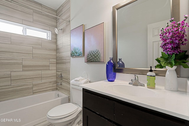 401 Gran Villa Pl, Socorro, TX 79927 - full bathroom featuring vanity, toilet, and tub / shower combination