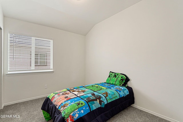401 Gran Villa Pl, Socorro, TX 79927 - bedroom with carpet flooring, lofted ceiling, and baseboards